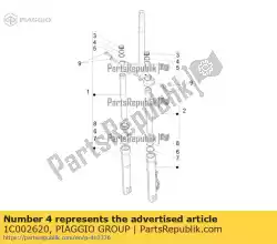 Tutaj możesz zamówić pier? Cie? Gabel od Piaggio Group , z numerem części 1C002620: