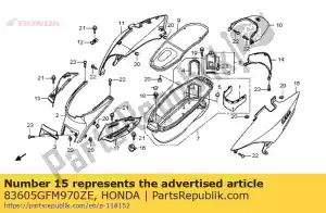 Honda 83605GFM970ZE cover set, l. body (wl) * - Bottom side