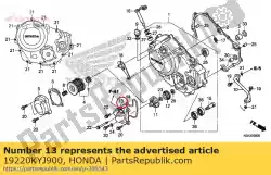 Aqui você pode pedir o comp. De cobertura, bomba de água em Honda , com o número da peça 19220KYJ900: