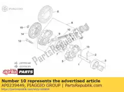 Aqui você pode pedir o primavera em Piaggio Group , com o número da peça AP0239449: