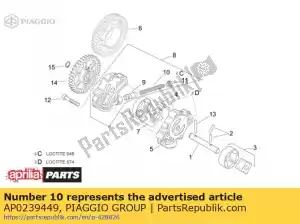 Piaggio Group AP0239449 primavera - Lado inferior