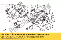 91001KA4741, Honda, roulement, bille radiale, 22x56x14 (ntn) honda cr 250 1985 1986 1987, Nouveau