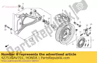 42753GAV701, Honda, valve, jante honda fes nes pes 125 150 2005 2006 2007 2008 2009 2010 2011 2012 2013, Nouveau