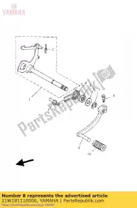 yamaha 21W181110000 pedal, shift - Lado inferior