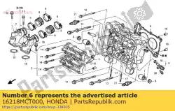 Here you can order the no description available at the moment from Honda, with part number 16218MCT000: