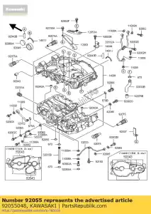 Kawasaki 92055048 o-ring - Left side