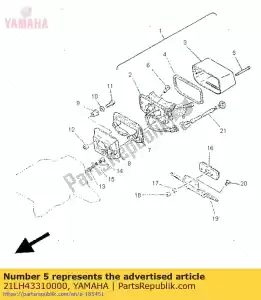 Yamaha 21LH43310000 schroef - Onderkant