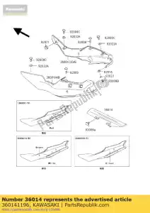 kawasaki 360141196 case-chain zx600-f1 - Bottom side