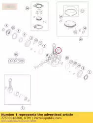 Tutaj możesz zamówić wa? Korbowy kpl. Od KTM , z numerem części 77530018200: