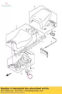 suzuki 0913906133 parafuso - Lado inferior