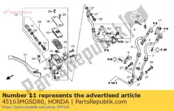 Here you can order the stay, fr. Brake hose from Honda, with part number 45163MGSD80: