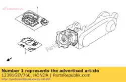 Tutaj możesz zamówić uszczelka, pokrywa g? Owicy od Honda , z numerem części 12391GEV760:
