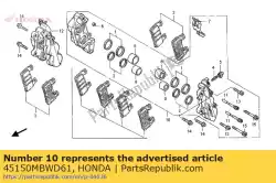 Aqui você pode pedir o nenhuma descrição disponível no momento em Honda , com o número da peça 45150MBWD61: