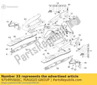 975495000C, Piaggio Group, Tampa do lado esquerdo aprilia gilera  nexus 125 250 300 500 1998 2006 2007 2008 2009 2011, Novo