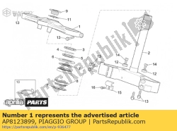 Aprilia AP8123899, Placa superior do garfo, OEM: Aprilia AP8123899