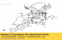 77231MW0000, Honda, plaque, serrure de siège honda cbr 900 1992 1993, Nouveau
