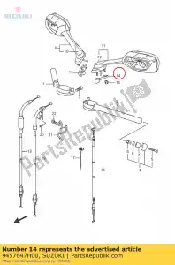 suzuki 9457647H00 cuscino, posteriore vi - Il fondo