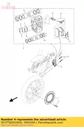 Qui puoi ordinare kit pastiglie freno da Yamaha , con numero parte 5D7F58050000: