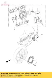 yamaha 5D7F58050000 kit pastiglie freno - Il fondo