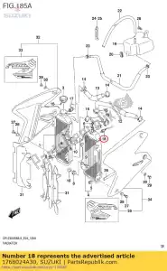 suzuki 1768024A30 schakelaar comp, fan - Onderkant