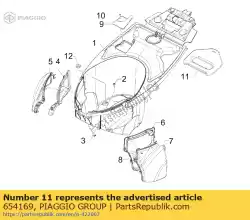 Tutaj możesz zamówić wtyczka tylnej p? Yty od Piaggio Group , z numerem części 654169: