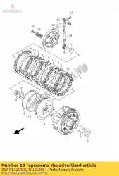 Aqui você pode pedir o assento, lavador de ondas em Suzuki , com o número da peça 2147132C00: