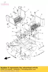 Aquí puede pedir pedal, freno de Yamaha , con el número de pieza 5TEF72110000: