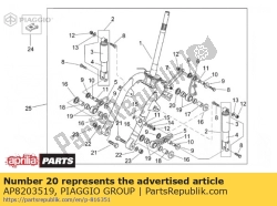 Aprilia AP8203519, Becher d28, OEM: Aprilia AP8203519