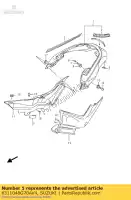 6311048G70AV4, Suzuki, body,rr fender suzuki vzr 1800 2015, New