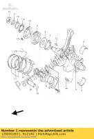 1200002821, Suzuki, conjunto de virabrequim suzuki tl  r s tl1000r 1000 , Novo