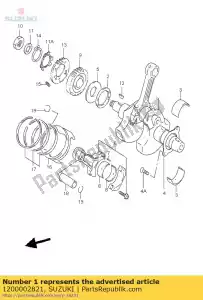 Suzuki 1200002821 crankshaft set - Bottom side