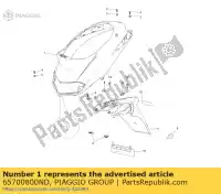 65700800ND, Piaggio Group, protezione posteriore     , Nuovo