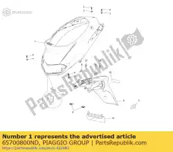 Aqui você pode pedir o proteção traseira em Piaggio Group , com o número da peça 65700800ND: