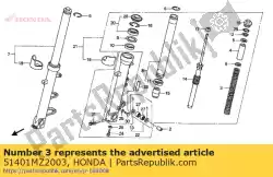 Here you can order the no description available at the moment from Honda, with part number 51401MZ2003: