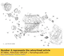Aqui você pode pedir o engrenagem da bomba de óleo em Piaggio Group , com o número da peça 873866: