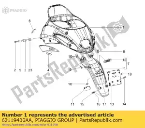 Piaggio Group 62119400AA tyre - Bottom side