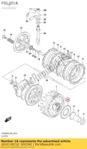 suzuki 1632138210 engrenagem, óleo do motor - Lado inferior