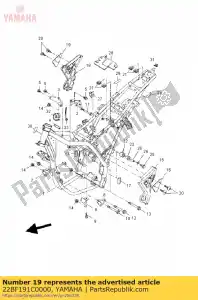 yamaha 22BF191C0000 placa 2 - Lado inferior