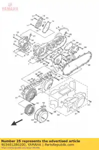 yamaha 903401280200 plug, rechte scr - Onderkant