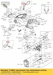 Here you can order the cap,mirror zx1000lgf from Kawasaki, with part number 110650945: