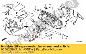 Honda 90501GBY910 colar a, configuração de alça - Lado inferior