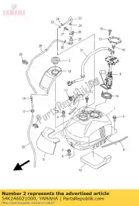 yamaha 54K246021000 cap assy - Onderkant