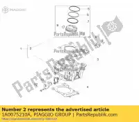 1A0075210A, Piaggio Group, zuiger compleet 1°select.m aprilia zd4kc000 zd4kca00 zd4kxa00 zd4kxb00 zd4kxja0 zd4kxja0, zd4kxa zd4kxjb0 125 2017 2018 2019 2020, Nieuw