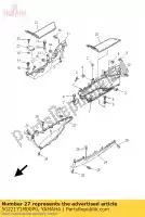 5GJ2171M00P0, Yamaha, Talpa, coperchio laterale 2 yamaha xp t max xpa 500, Nuovo