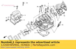 Aqui você pode pedir o comp. Cabeça, cilindro em Honda , com o número da peça 12200HN5M00:
