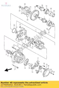 suzuki 2274046E02 géneros de acoplamiento - Lado inferior