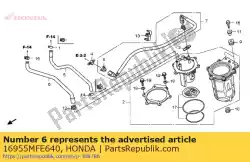 Tutaj możesz zamówić rura, paliwo od Honda , z numerem części 16955MFE640: