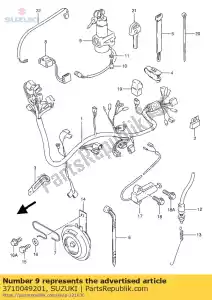 suzuki 3710049201 interruptor de montaje, ign - Lado inferior