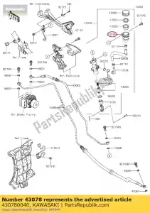 kawasaki 430780040 reservoir zx600p7f - Onderkant