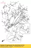 4KM216110000, Yamaha, fender, rear yamaha xj 900 1995 1996 1997 1998 2000 2001 2002, New